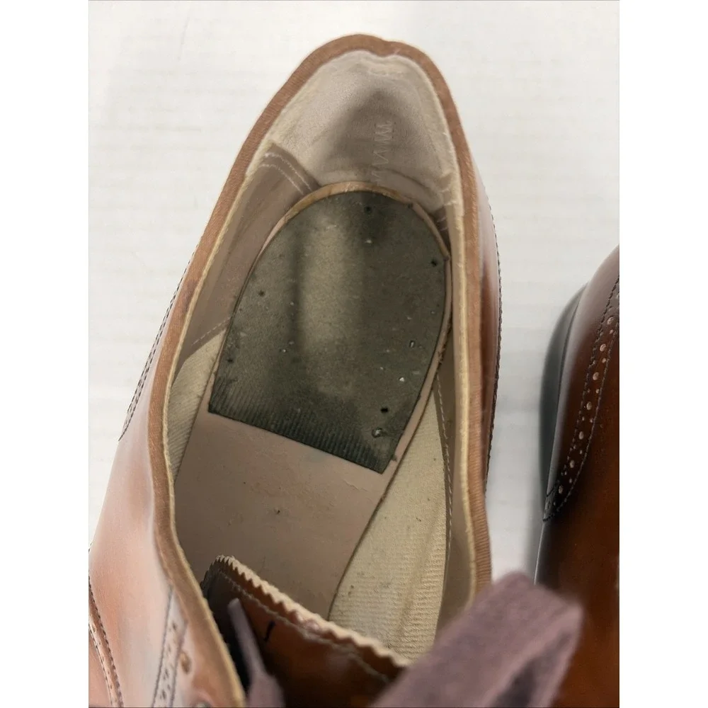 Vintage 1973 Vulcan Men's Brown Leather Shoes Size 8 E Wide vintage Made in USA